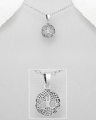 bijuterii argint copac pandantiv mic 17-1-i64512