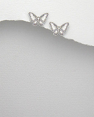 Cercei fluture din argint 11-1-i44185