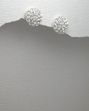 Cercei din argint cu cristale albe 11-1-i16253
