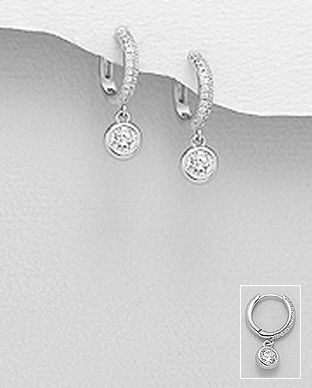 Afford a few Controversial Cercei rotunzi argint mici cu pietricele 11-1-i6483 | SilverZone.ro