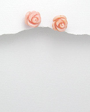 Cercei trandafir din ceramica 31-1-i33112