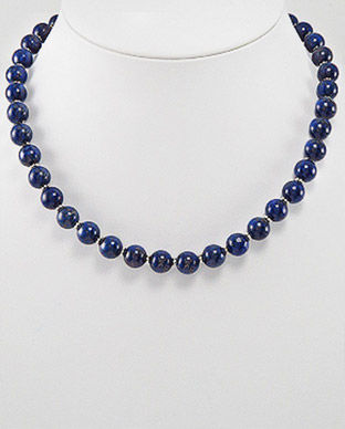 Colier cu Lapis Lazuli albastru 34-1-i4850