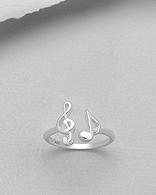 Cheia sol bijuterie din argint: inel ajustabil 12-1-i62200