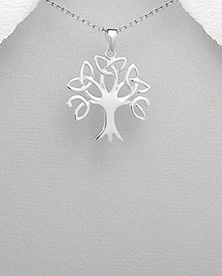 Pandantiv copac si noduri celtice din argint 17-1-i62365