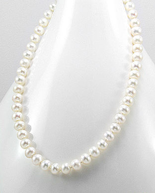 Colier cu perle albe de cultura 14-1-i2222