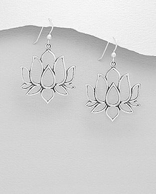 Cercei lotus din argint 11-1-i61452