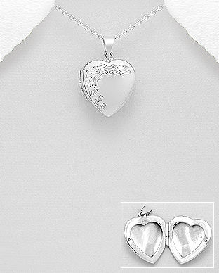 Pandantiv inima din argint care se deschide 17-1-i55282