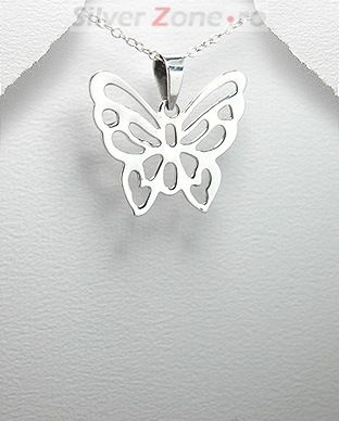 Pandantiv din argint model fluture 17-1-i8170