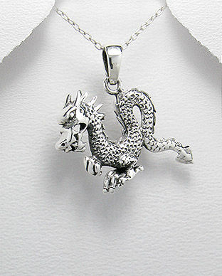 Pandantiv dragon din argint 17-1-i10354