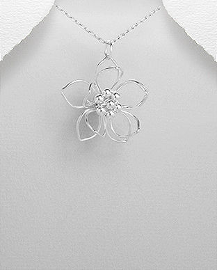 Pandantiv floare din argint 17-1-i19501