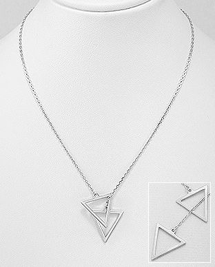 Lant cu triunghiuri din argint 14-1-i59272
