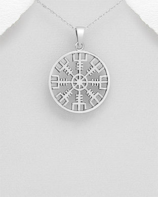Bijuterii Viking Vegvisir din argint amuleta 17-1-i61199
