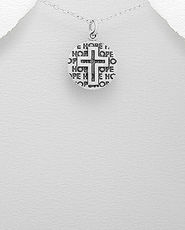 Bijuterie argint 925 speranta credinta pandantiv cu cruciulita 17-1-i61551