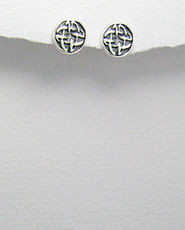 Cercei mici in stil celtic din argint 11-1-i45170