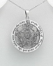 Stea celtica pentagrama bijuterie pandantiv argint 17-1-i61365