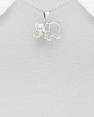Pandantiv elefant din argint 17-1-i45151